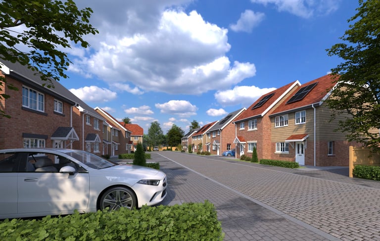 Affordable housing project in a green belt location