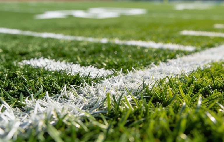 High-quality commercial artificial turf installation for sports fields and athletic facilities in We