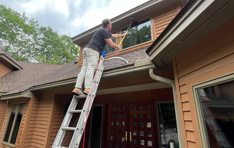 Superior Pressure Washing in Cumberland County, ME for residential homes with siding and driveway cl