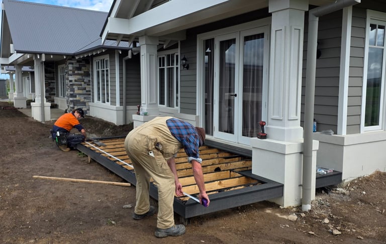 Beachley Constructions build a deck