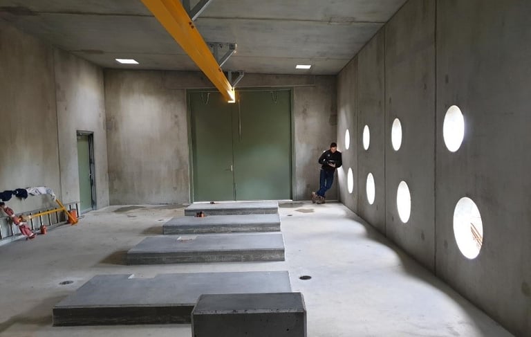 Inside Warragul WTP Pump Building