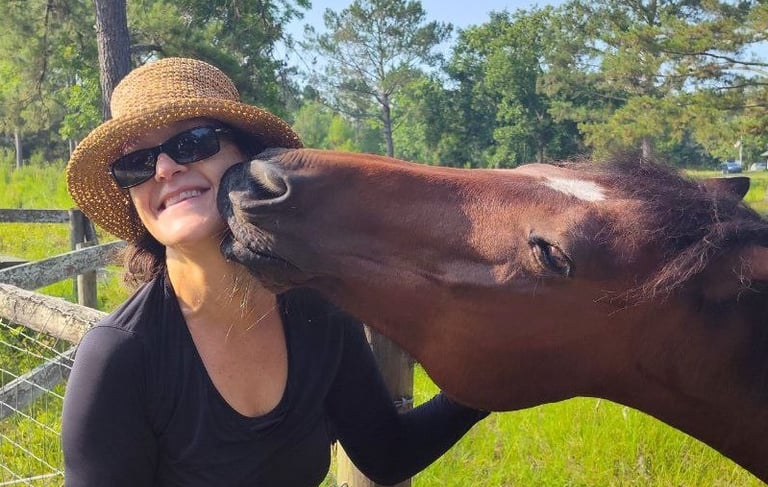 Snickers and I sharing a smooch