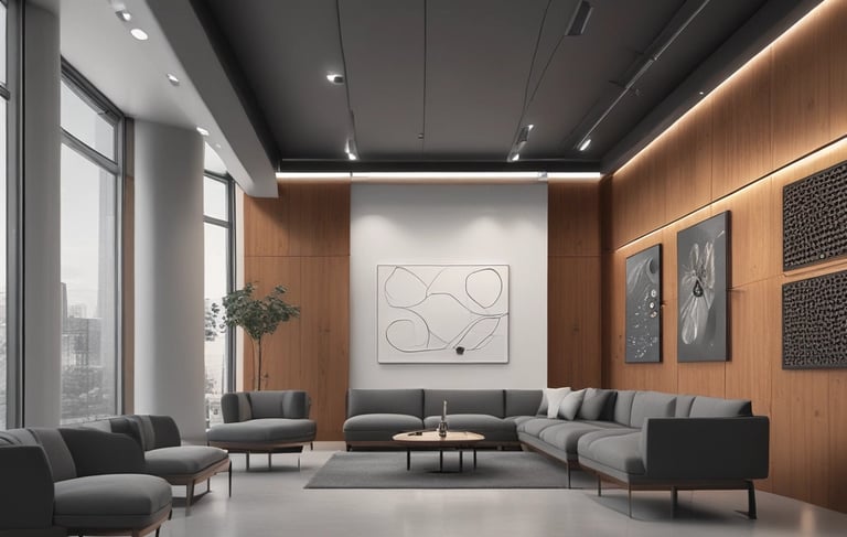 gray concrete wall inside building