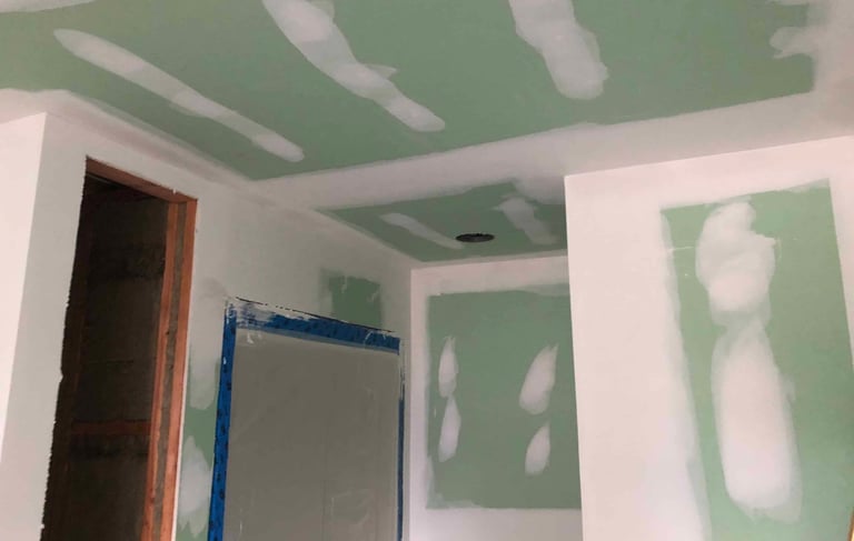 drywall taping in a bathroom in northampton ma