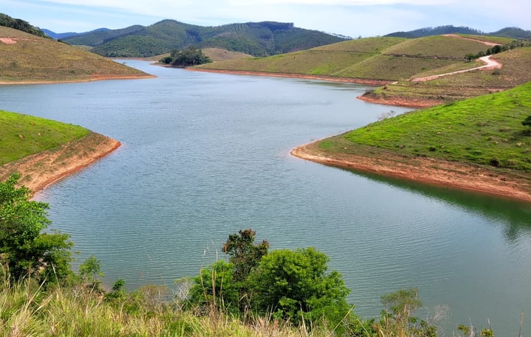 Imagem das margens de um rio