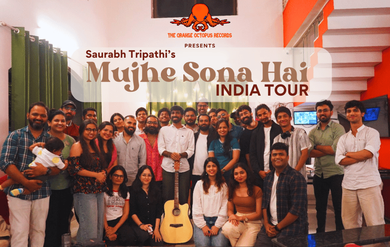 The first show, in Pune, of Saurabh Tripathi's Mujhe Sona Hai India Tour