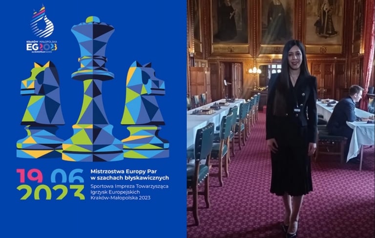 International Arbiter Shohreh Bayat Chess referees at the European Games 2023