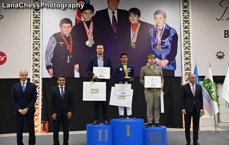 Leon Luke Mendonca of India wins USD12,000 at the 2023 Baku Open Chess Tournament in Azerbaijan