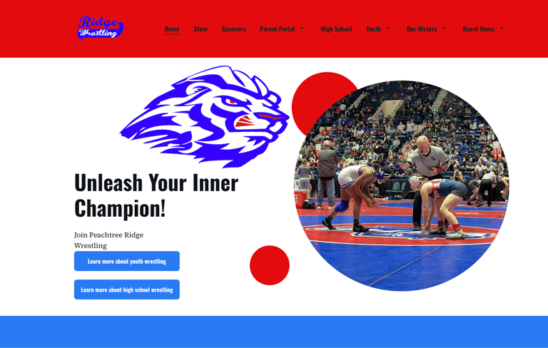 a youth wrestling program website