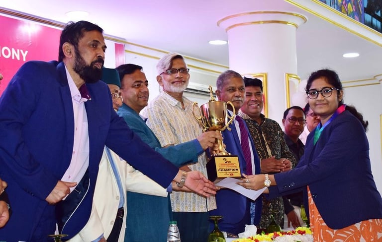 Bangladesh's WCM Jannatul Ferdous won the Asian Zone 3.2 Women's Chess Championship