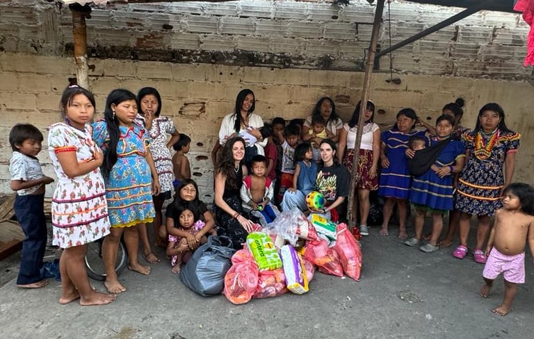 Helping Emberas at Christmas