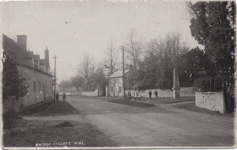 An old postcard of Bredon Village, Worcestershire