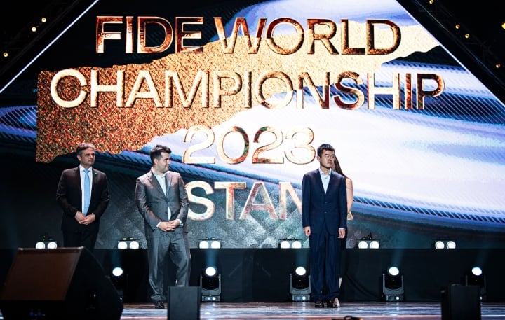 FIDE World Championship Match 2023 between Ian Nepomniachtchi & Ding Liren officially opened