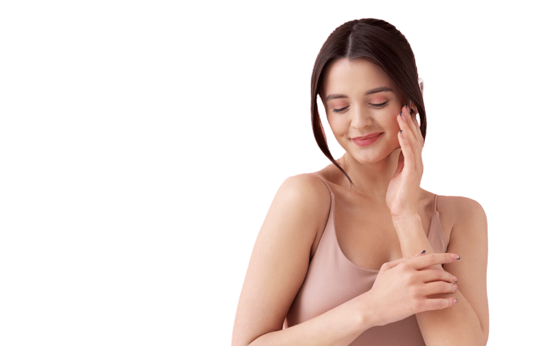 girl skin smoothing background