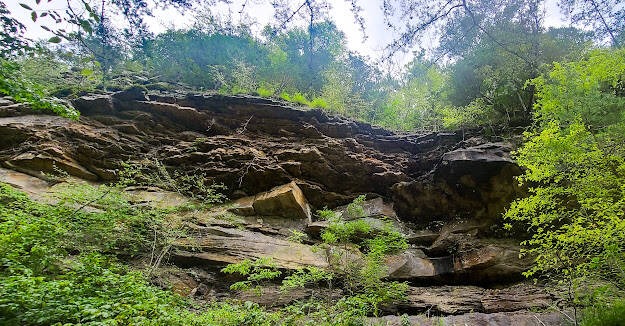Soddy Daisy, TN - Rock cliffs on the Big Soddy Creek Gulf trail
