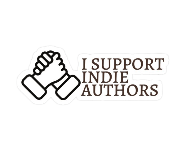 I SUPPORT INDIE AUTHORS sticker