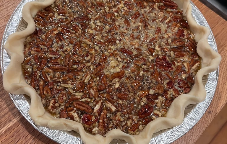 unbaked pecan pie
