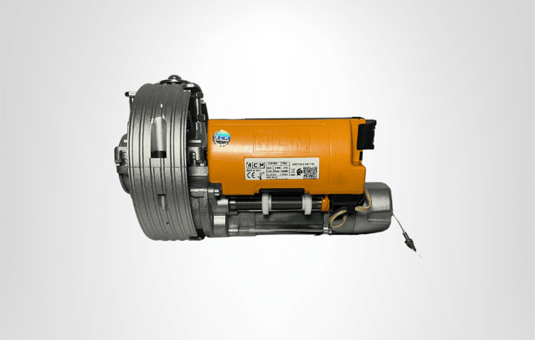 Motor para cortinas metálicas Unititan EHR 115V, importado por Roll Gates en Cali, Colombia