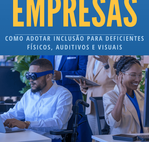 a capa retrata um livro ebook para promover a cultura da inclusão nas empresas