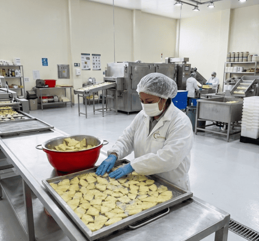 Área de producción de deshidratación
