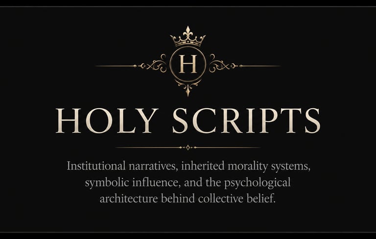 Cinematic visual representing sacred symbolism and reflective thought
