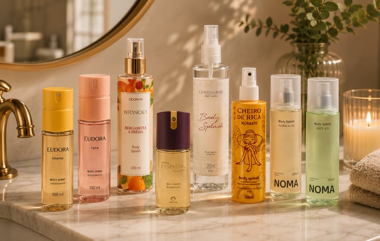 8 Body Splashes de até 60 reais