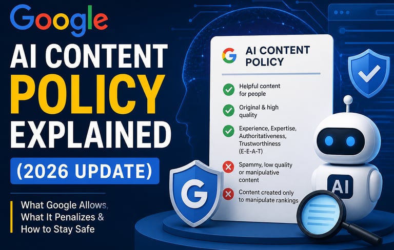 Google SEO AI content guidelines with E-E-A-T and quality content rules