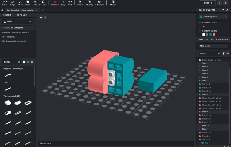 Brandbricks logo model process
