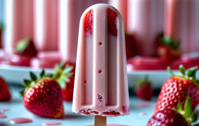 Strawberry Posicles
