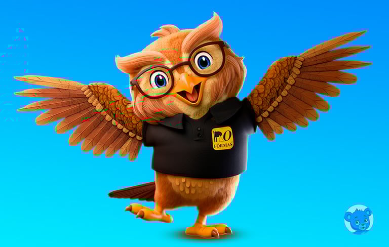 mascote 3D personagem 3D