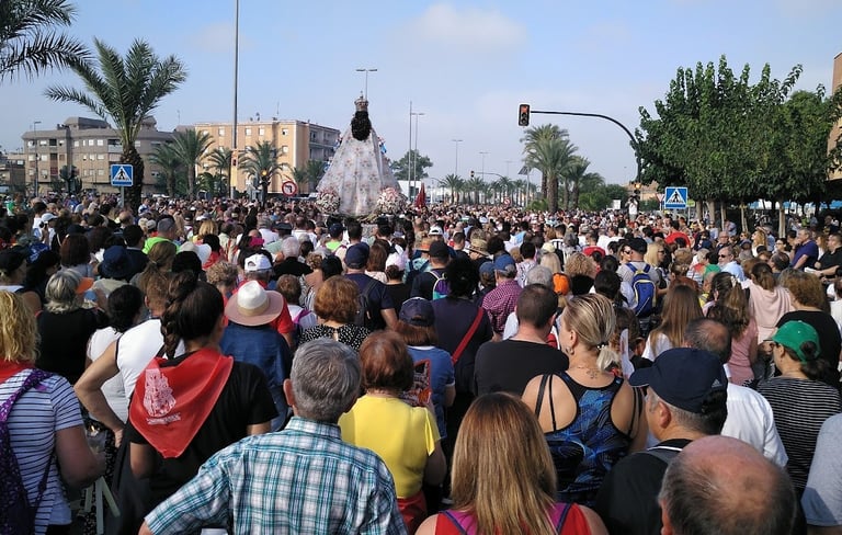 "Romería de la Virgen de la Fuensanta", a religious pilgrimage in which hundreds of thousands of peo