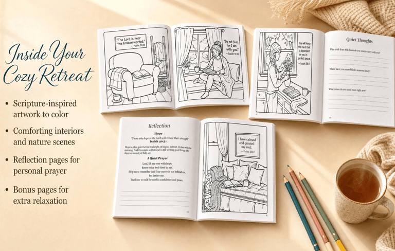 cozy christian coloring book devotional