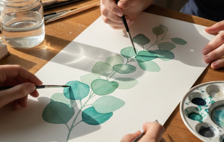 Richmond Hill, Ontario | Yoga and Watercolor class