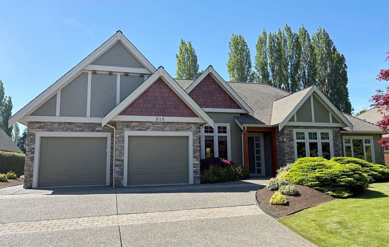 cedar shingle revitalization project in Qualicum Beach