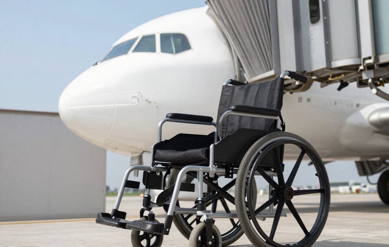 Wheelchair accessible travel Pakistan airport boarding assistance for disabled passengers