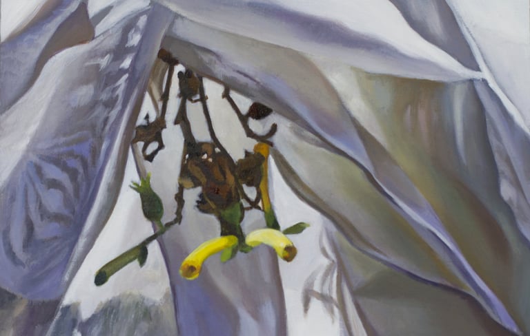 Óleo sobre tabla. Obra plástica de Maite Backman