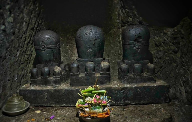 Inside Goa Gajah Temple