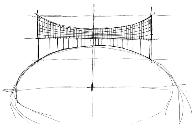 an architectural sketch