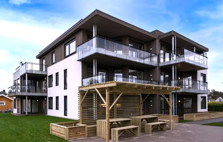 Prefabricated apartment building