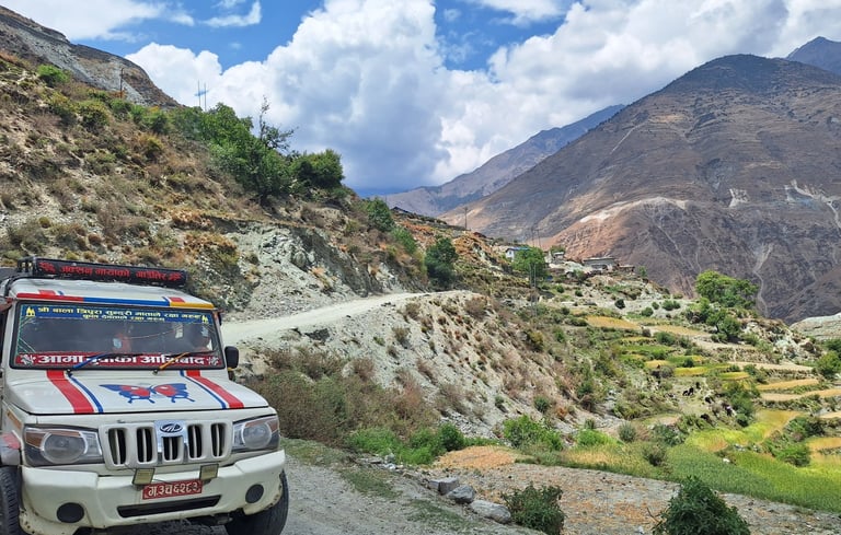 Départ du trek Phoksundo