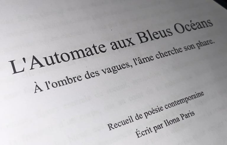un extrait d'un manuscrit de poésie