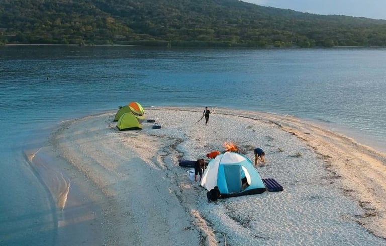 Camping in Menjangan Island