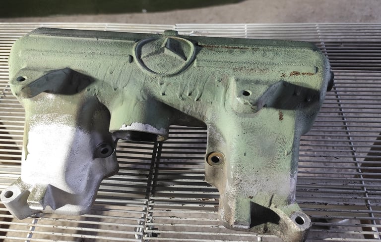 MB Trac Motor Lack entfernen