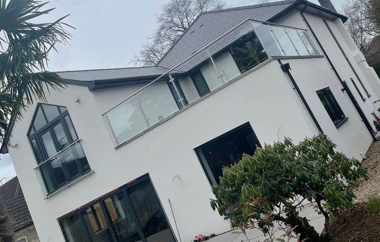 Open-plan living area completed after home renovation in Worcester
