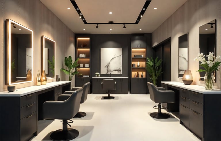 salon interior designing