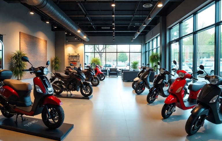 bike showroom interior design