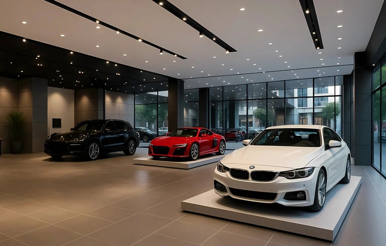 car showroom interior design