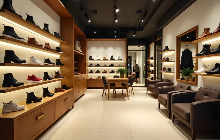 footwear showroom interior design