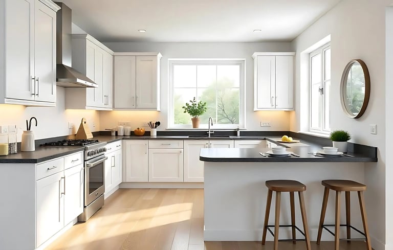 G Shape Modular Kitchen Design