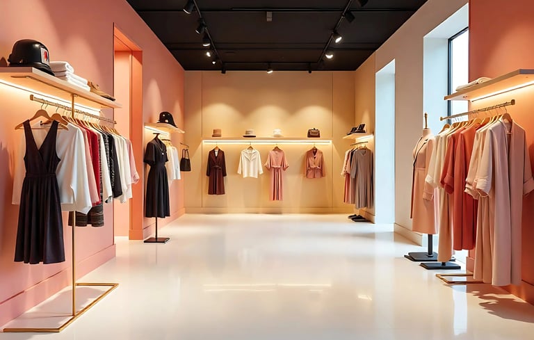 garments showroom interior design